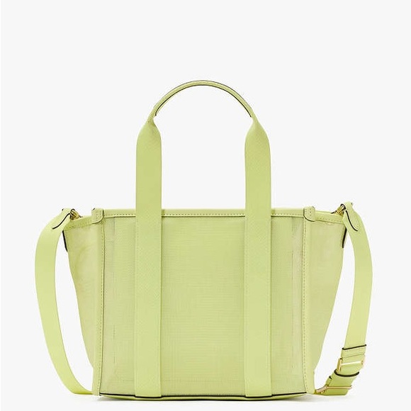 Kate Spade Kip Mesh Small Tote Melon Rind Crossbody Bag KL058 NWT - Picture 4 of 5